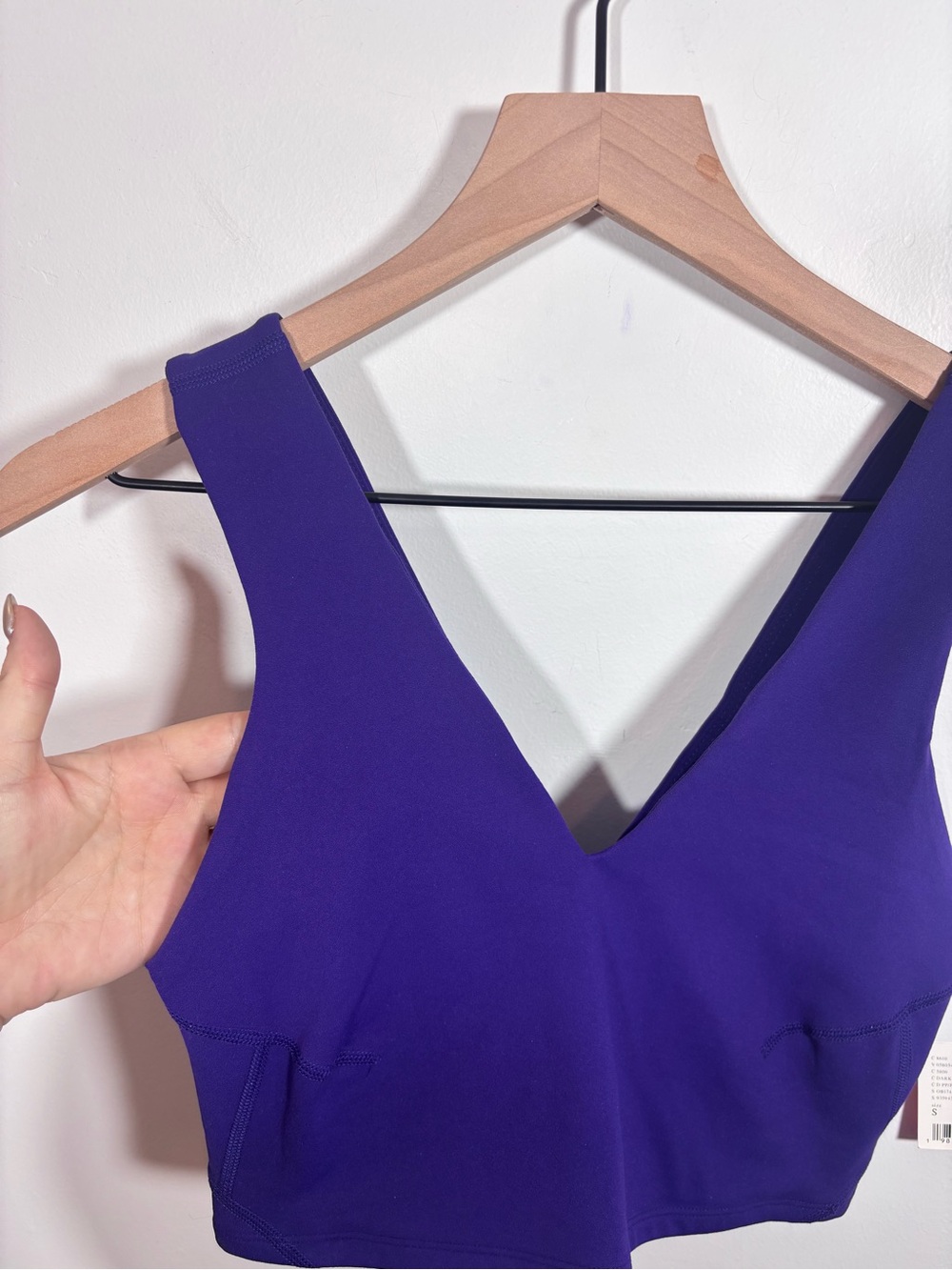 Free People Movement Never Better Crop Cami NWT Small Dark Amethyst Purple - Picture 4 of 11
